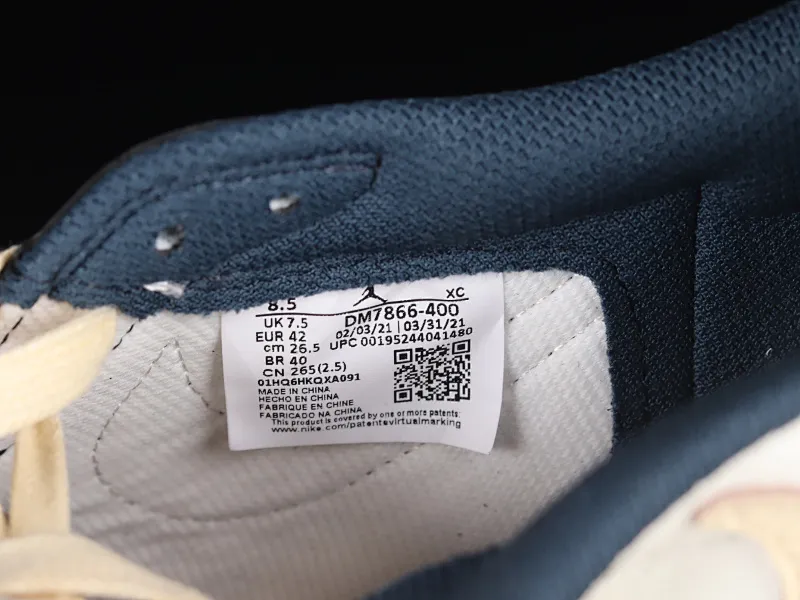 All Categories Air Jordan Jordan Series Basketball Shoes Air Jordan 1 Low Travis Scott x Air Jordan 1 Low OG AJ1 Joe 1 Deep Sea Blue Color Undercut DM7866-400